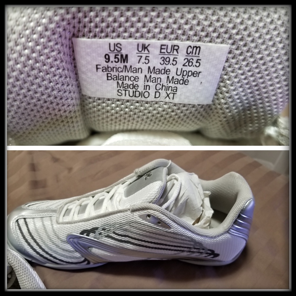 Sold -NIB- Ryka white/silver sneakers, size 9.5 - Picture 3 of 4